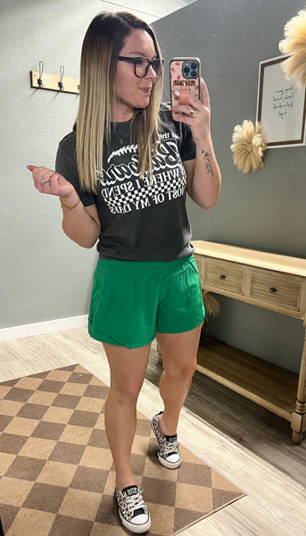 Ball Days Shorts-Kelly Green