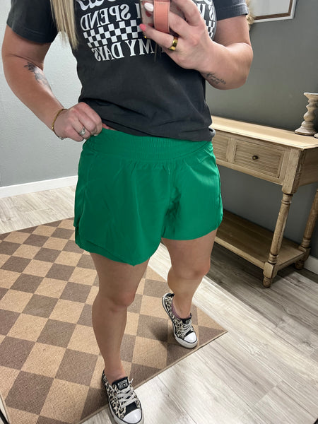 Ball Days Shorts-Kelly Green