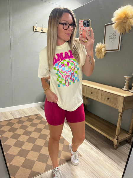 Biker Shorts-Berry