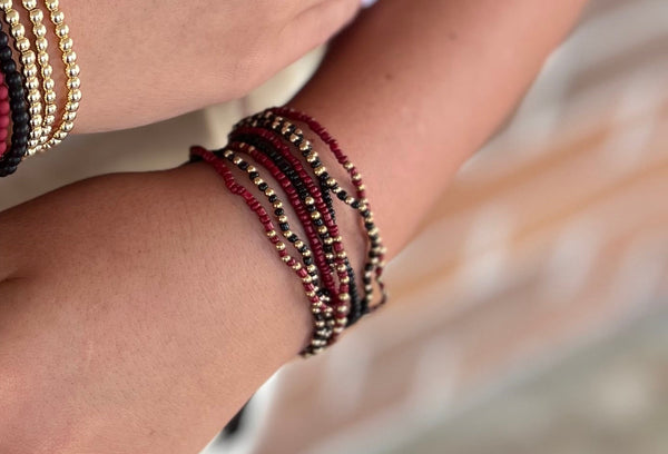 Seed Stack-Red, Black, & Gold