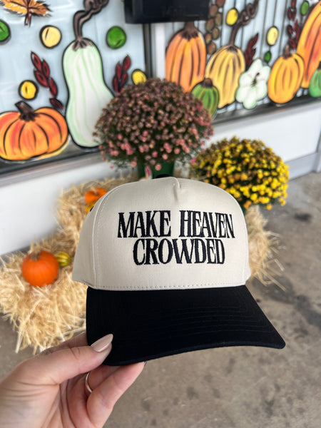 Make Heaven Crowded Hat-Black