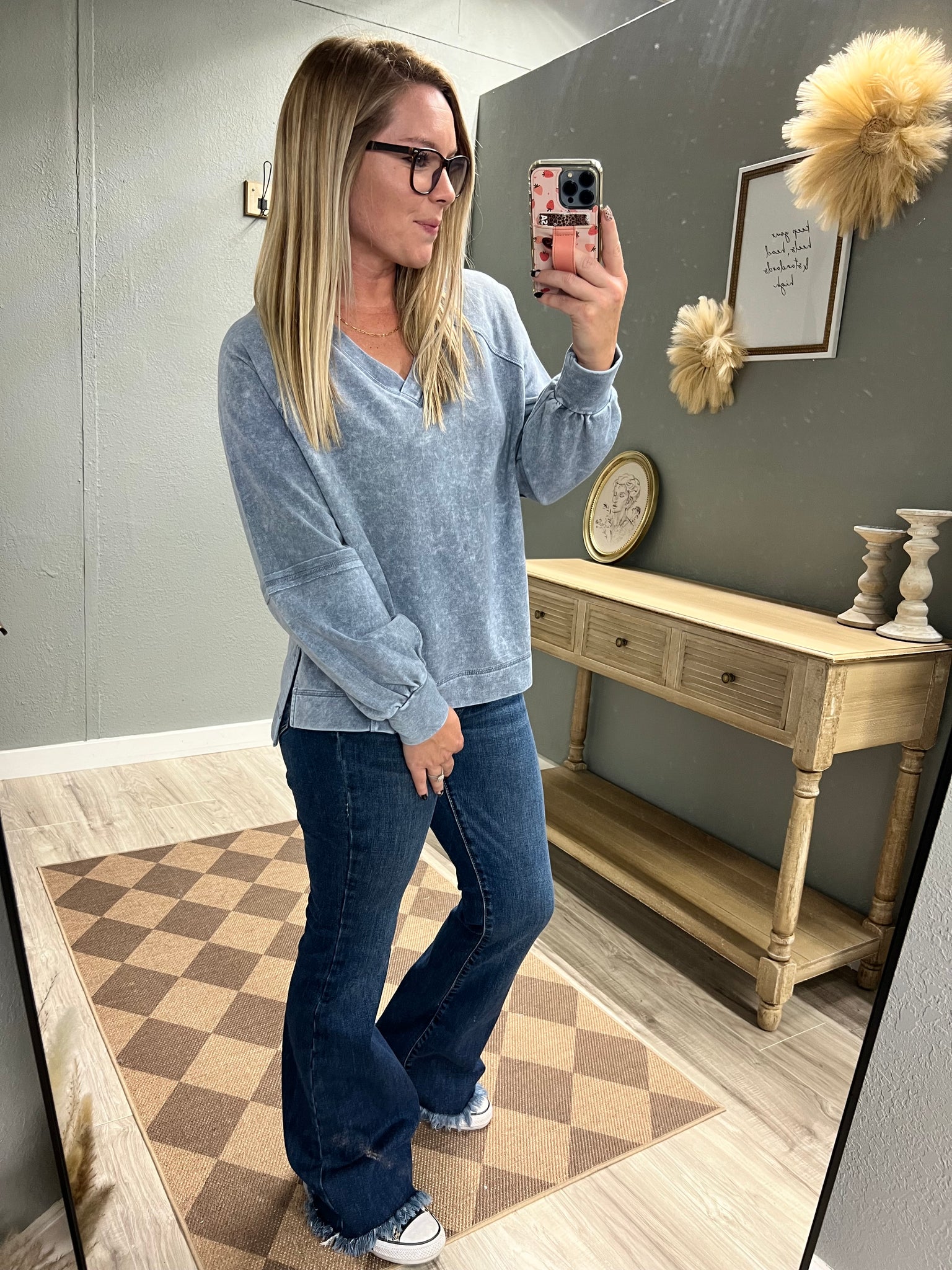 Goodbye Summer Hello Fall-indigo blue