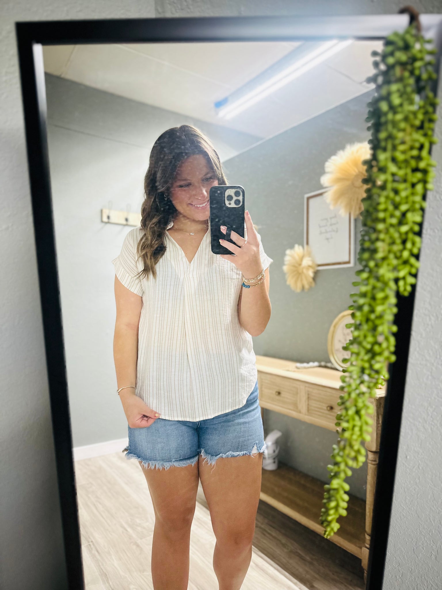 Love Me Some Strips-khaki/rust