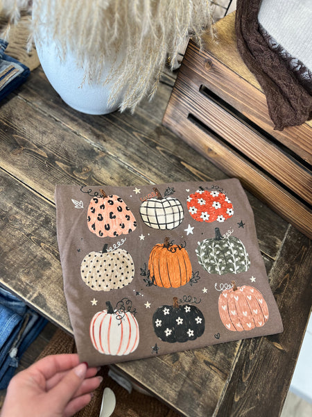 Pumpkin Grid tee