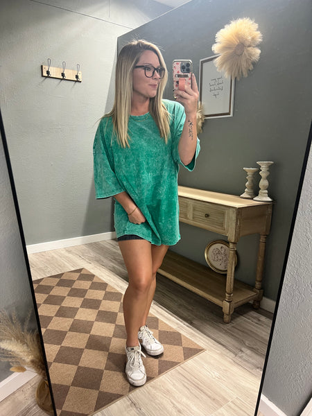 The Brittney Top -Kelly green