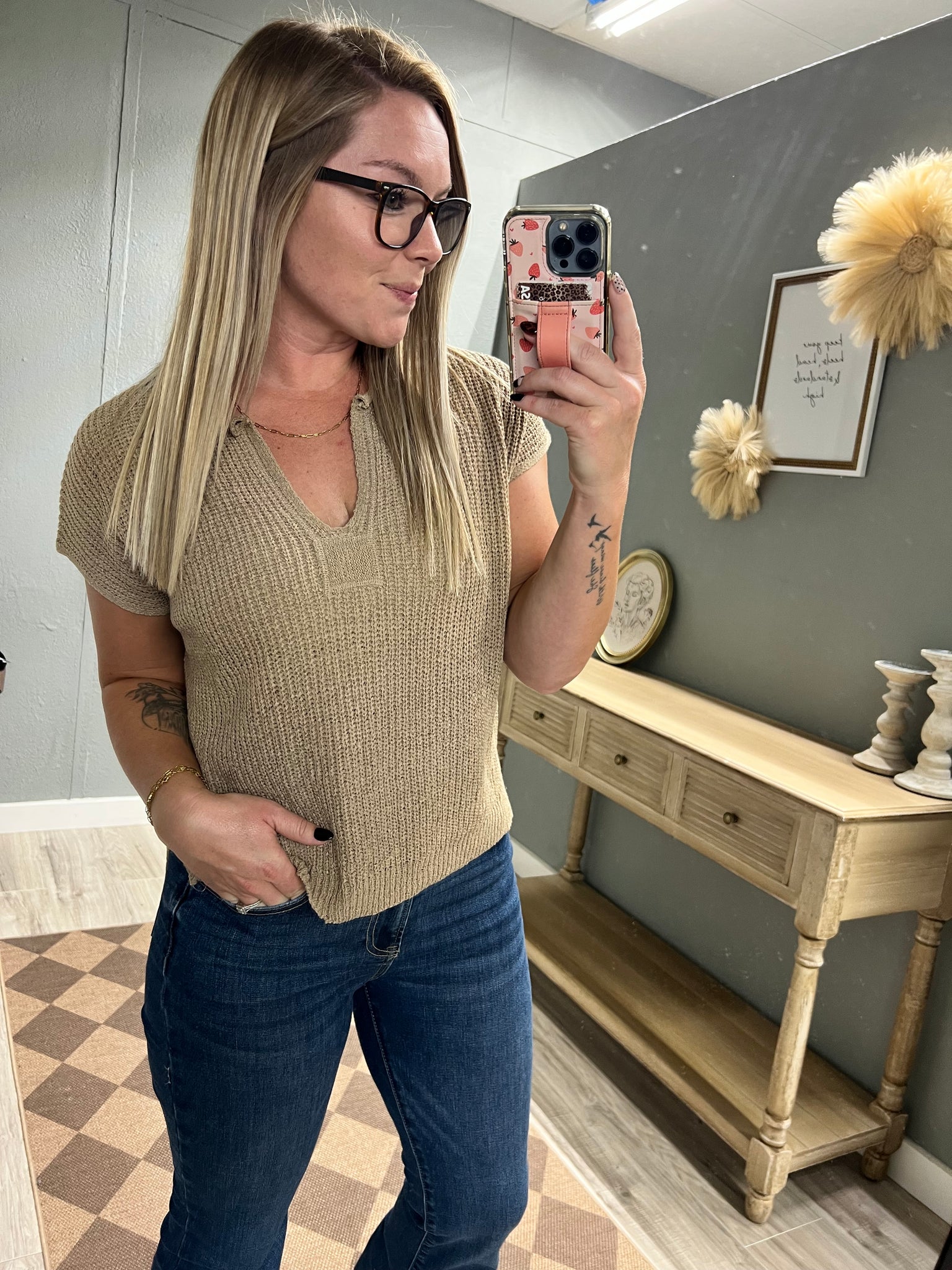 Sweater Vest Season-Tan
