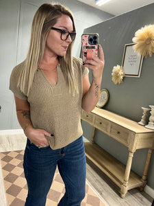 Sweater Vest Season-Tan