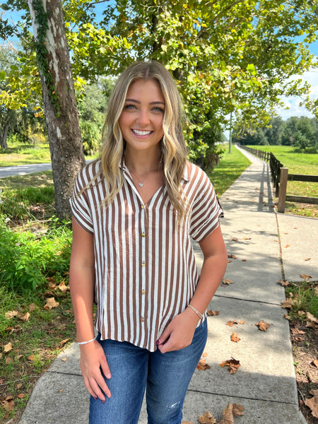 Ella Stripe Buttonup