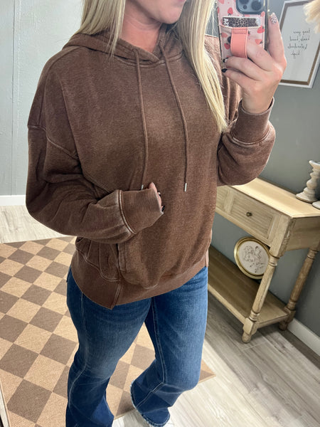 Welcome Fall Hoodie-Chestnut