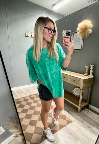 The Brittney Top -Kelly green