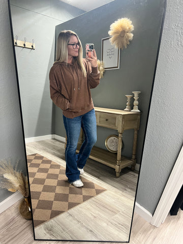 Welcome Fall Hoodie-Chestnut