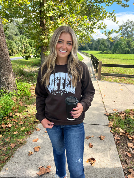 Coffee Weather chocolate pullover