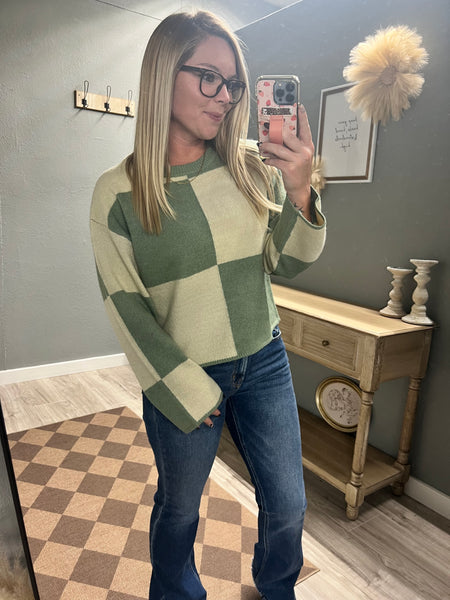 Checkered Me In Sage