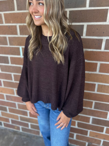 The Gracie Knit- Coffee