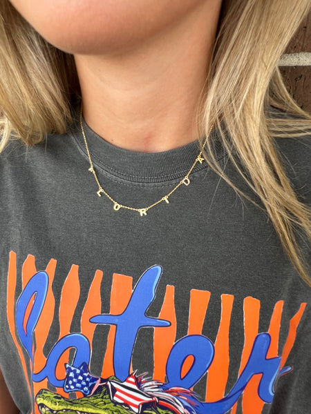 Florida Letter Necklace