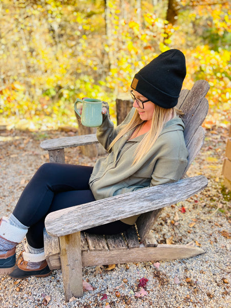 Olive obsessed pullover/cardigan