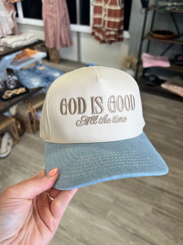 God is Good All the Time-Denim
