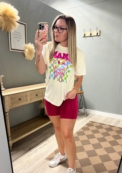 Fun Checker Smiley Tee
