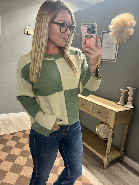 Checkered Me In Sage