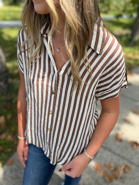 Ella Stripe Buttonup