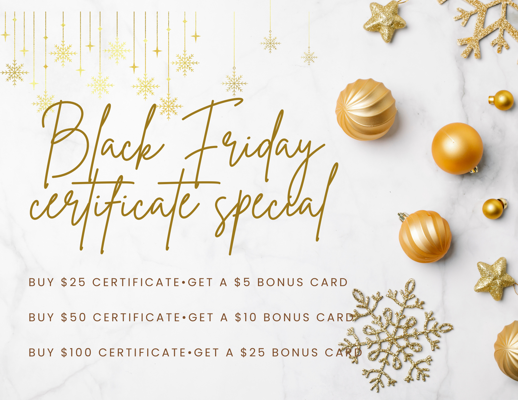 Gift Certificate Special