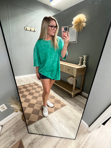 The Brittney Top -Kelly green