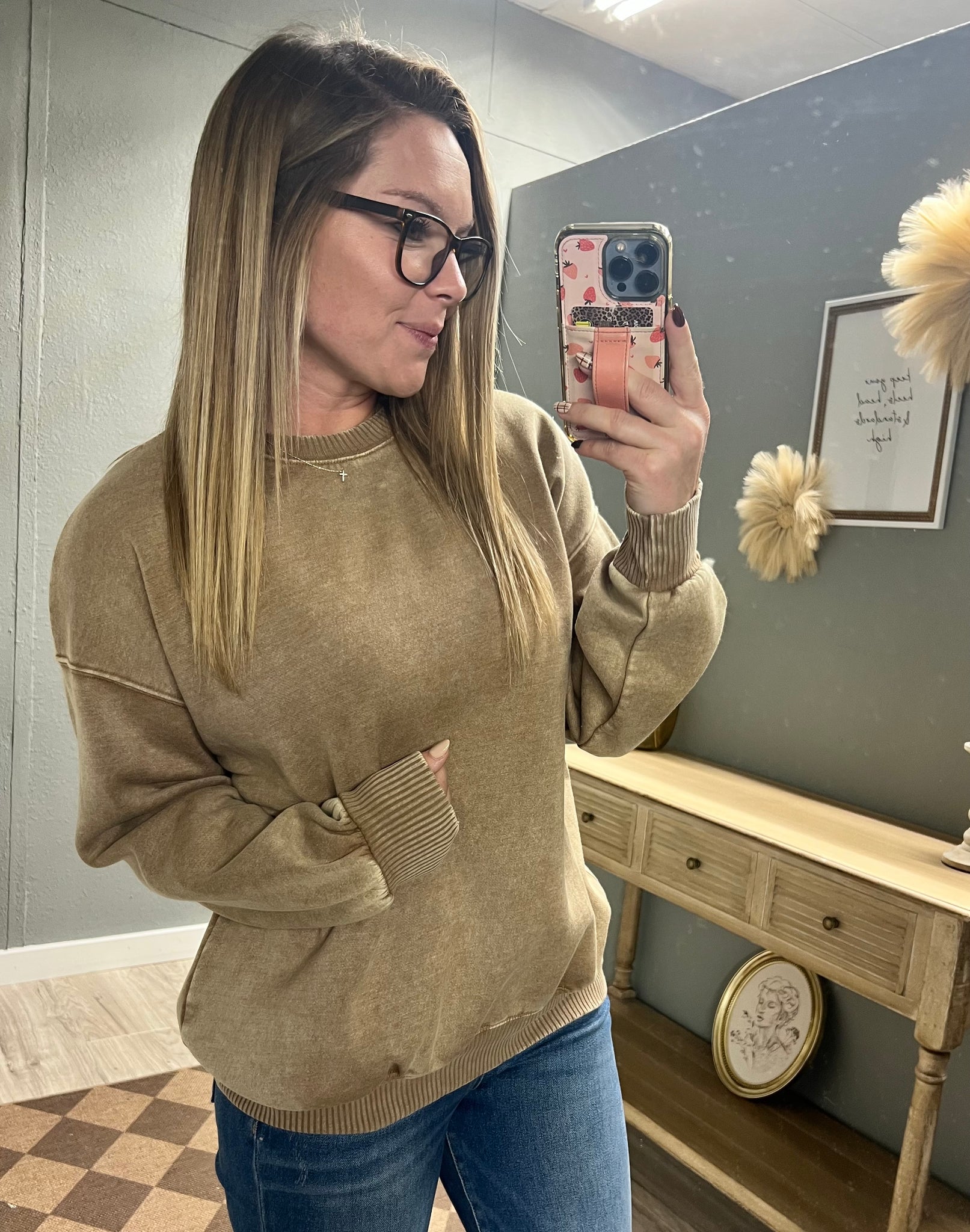 The Everyday Pullover-Deep Camel