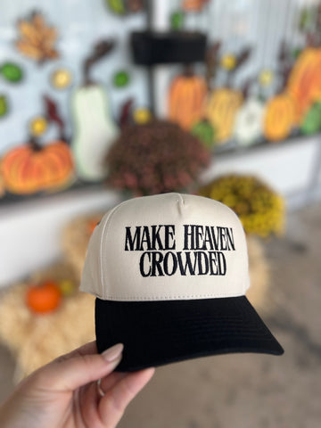 Make Heaven Crowded Hat-Black