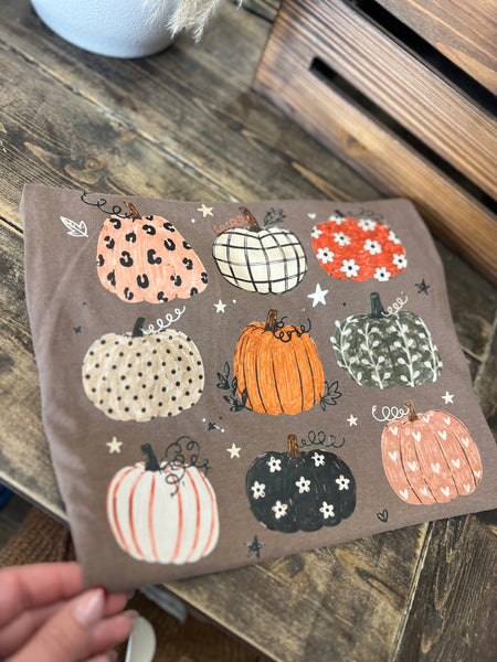 Pumpkin Grid tee
