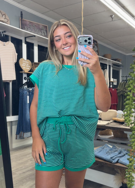Striped casual set