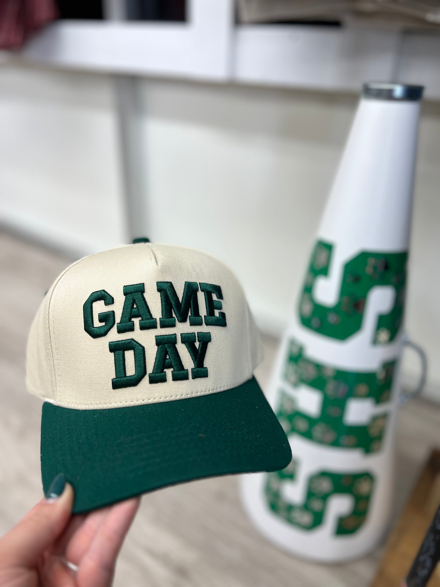 Green Game Day Hats