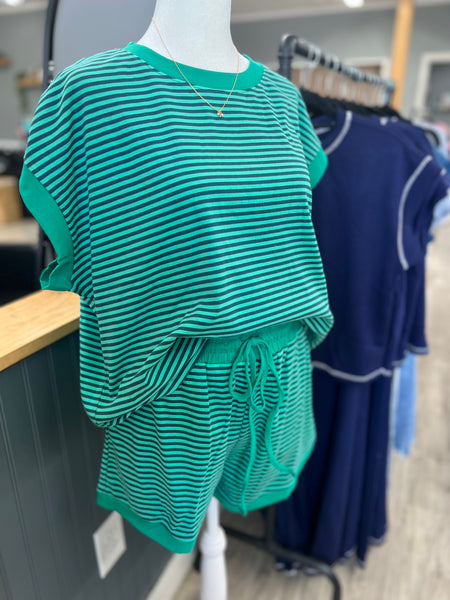 Striped casual set