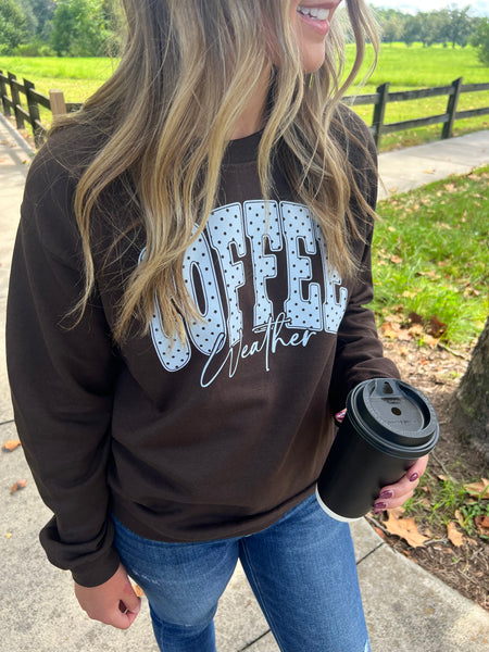 Coffee Weather chocolate pullover