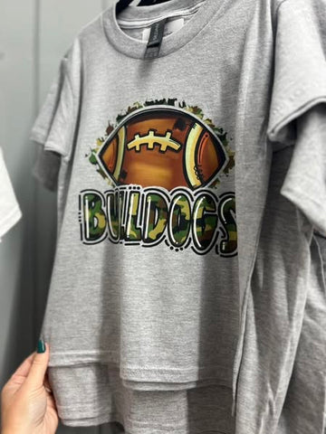 Littles Football Bulldog Tee