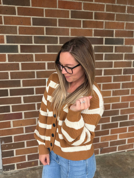 Stripes on Stripes Cardi